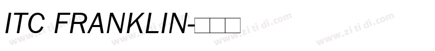 ITC FRANKLIN字体转换